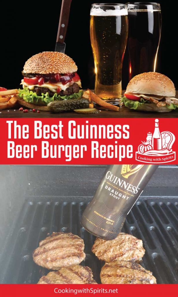The Best Guinness Beer Burgers Recipe. These thick, juicy Guinness Burgers are moist and tasty. The recipe is quick and easy and soon to be a favorite.