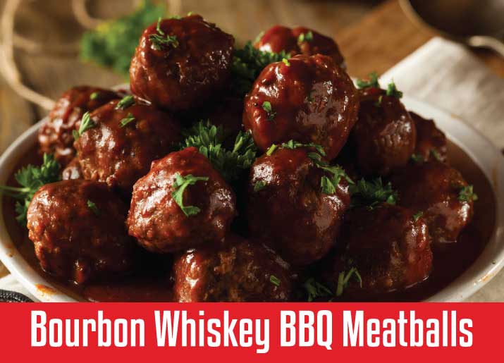 Bourbon Whiskey Barbecue Meatballs