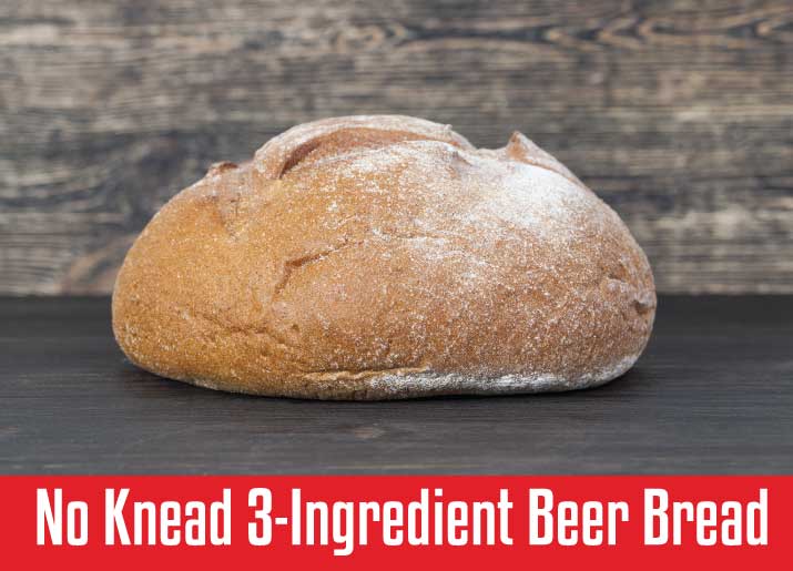 No Knead 3-Ingredient Beer Bread.
